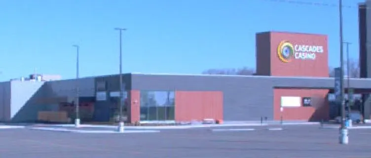 Cascades Casino Chatham seen across its parking lot — Cascades Casino Chatham