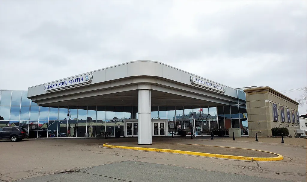 The main entrance canopy of Casino Nova Scotia in Sydney, Nova Scotia — Casino Nova Scotia Sydney