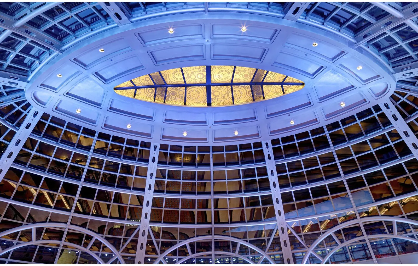 Glass rotunda over the rear concourse at Niagara Fallsview Casino Resort — Fallsview Casino Resort