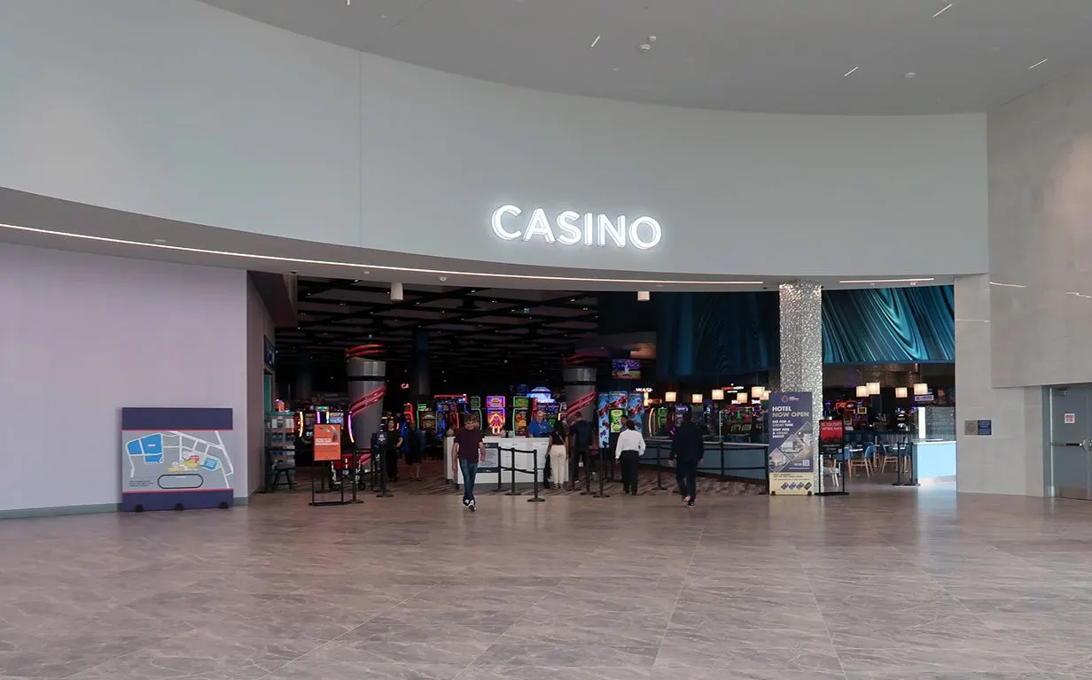 Entrance to the gaming floor at Great Canadian Casino Resort Toronto, 2023. — Great Canadian Casino Resort Toronto