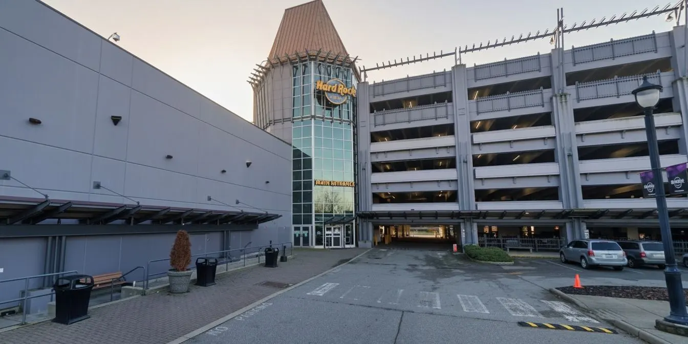 The Coquitlam casino with its former Hard Rock signage — Great Canadian Casino Vancouver