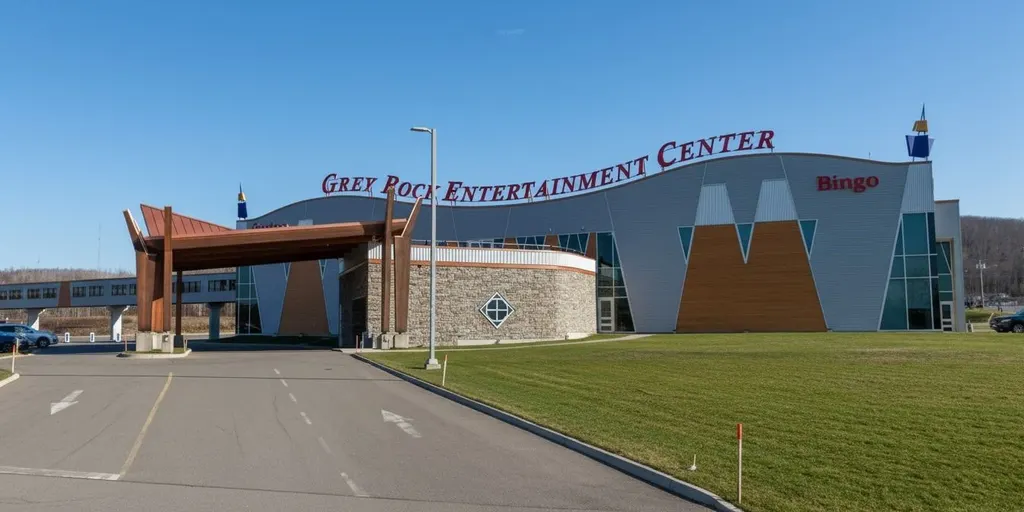 Grey Rock Entertainment Center from the drive-up lane — Grey Rock Casino