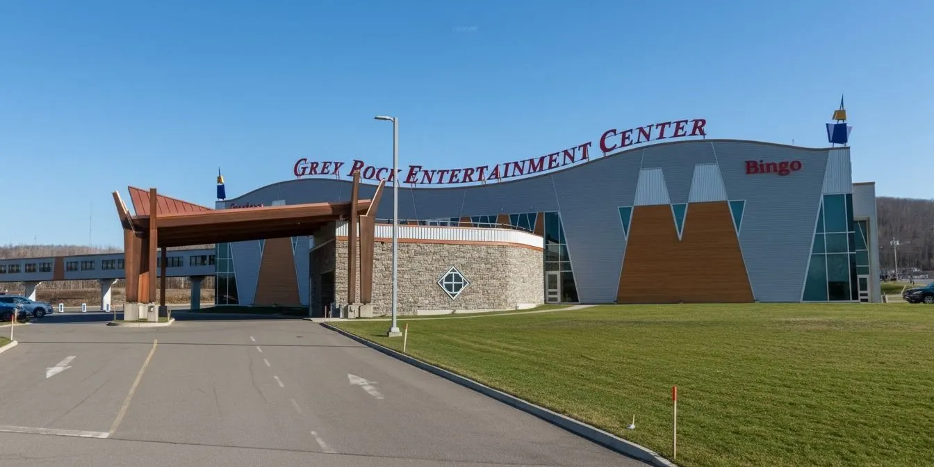 Grey Rock Entertainment Center from the drive-up lane — Grey Rock Casino