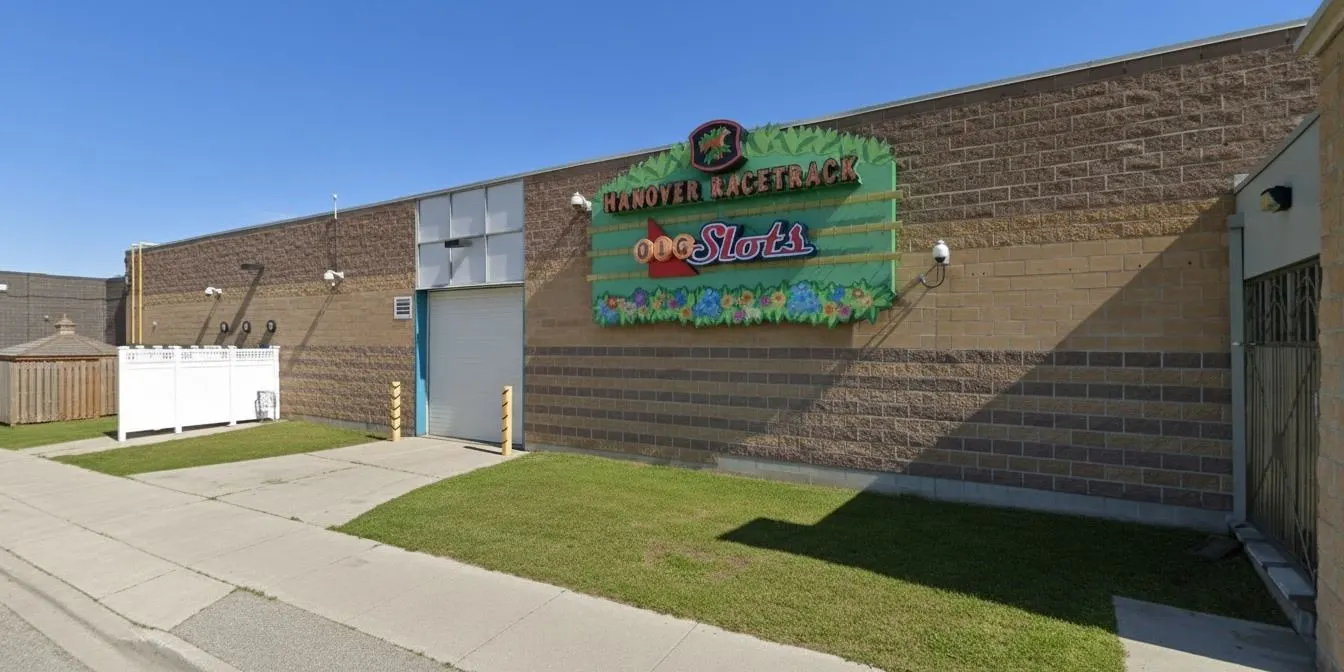 The Hanover building with its former OLG Slots signage — Playtime Casino Hanover