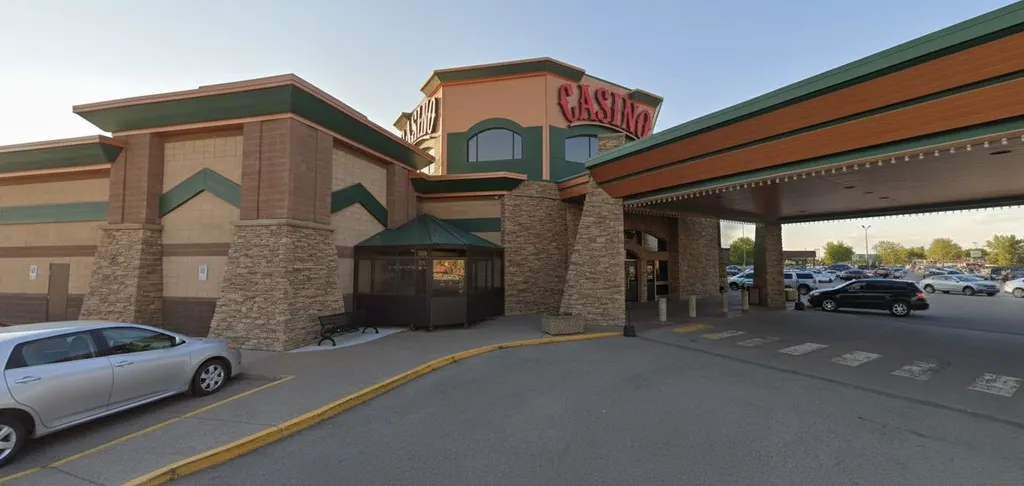 Pure Casino Lethbridge entrance under the canopy — PURE Casino Lethbridge