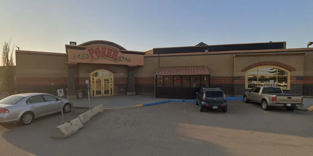 Poker room entrance at the Yellowhead casino — PURE Casino Yellowhead
