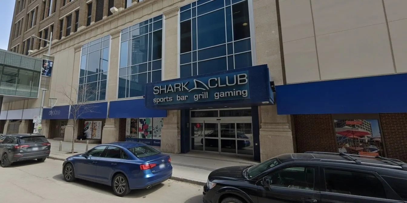 Shark Club entrance on the street — Shark Club Gaming Centre
