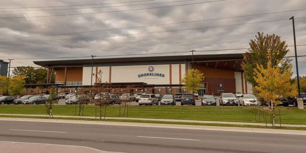 Shorelines Casino Belleville from the road — Shorelines Casino Belleville